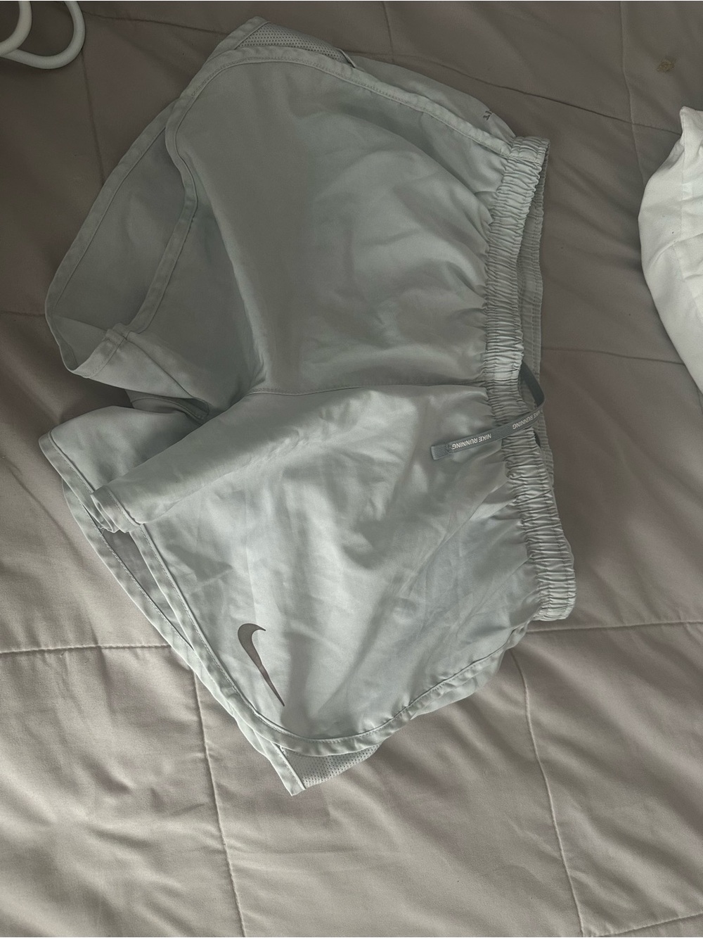 Nike Light Silver/Gray Running Shorts